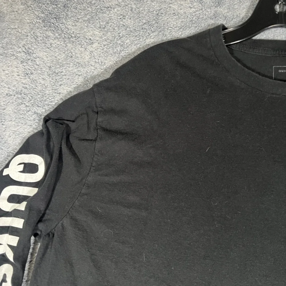 Quiksilver Ron Jon Surf Shop Long Sleeve T-Shirt Mens XL Black‎ Premium Fit Logo